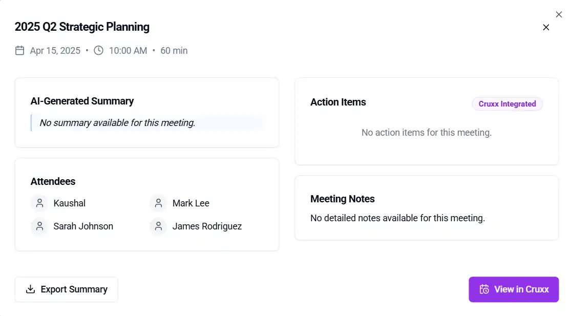 Action-Oriented Outcomes