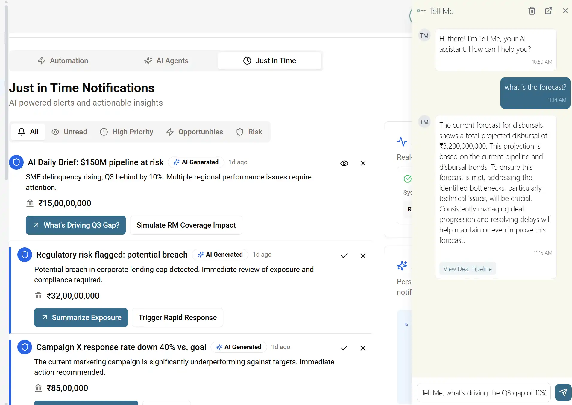 Tell me in with GenAI